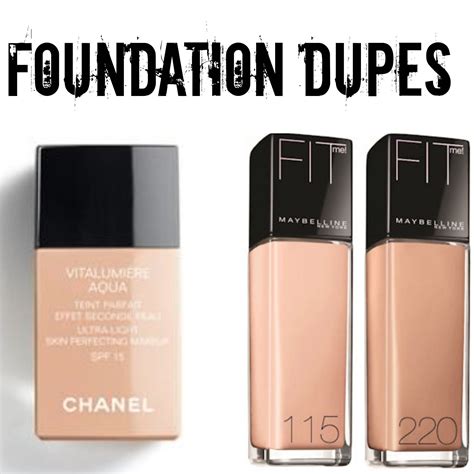 drugstore dupe for chanel foundation|chanel face wash dupe.